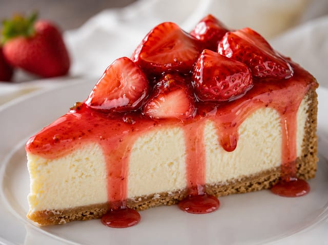 Strawberry Cheesecake Slice.