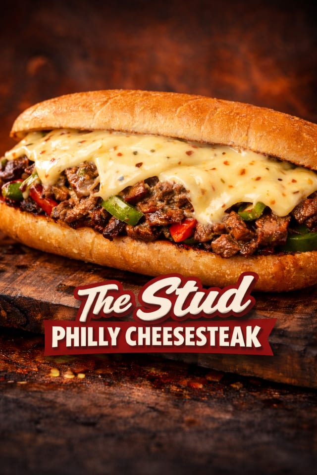 The Stud Philly Cheese Steak.