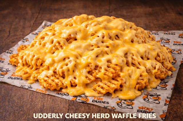 Cheesy Herd Waffle Fries.