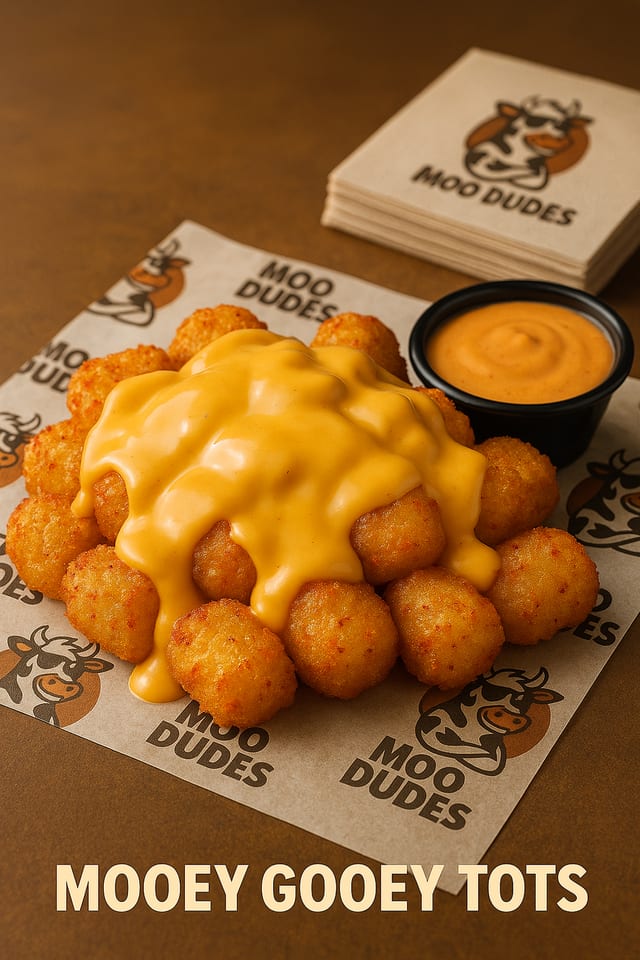 Udderly Cheesy Moo Tots.